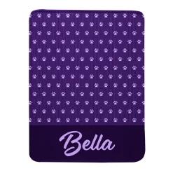 Paws and Stripes Pet Plush Blanket