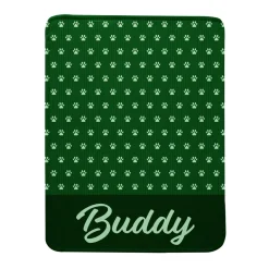 Paws and Stripes Pet Plush Blanket