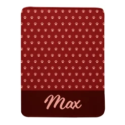 Paws and Stripes Pet Plush Blanket