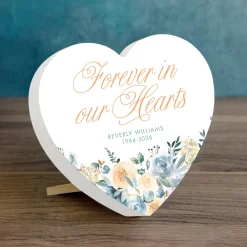 Peaceful Remembrance Wood Heart