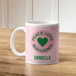 Peace Love Mahjong Mug