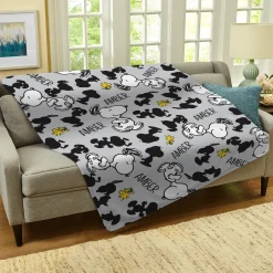 PEANUTS® All Over Snoopy™ Pattern Plush Blanket