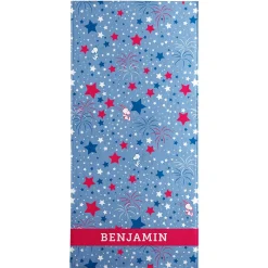 PEANUTS® Americana Starry Fireworks Pattern Beach Towel