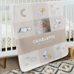 PEANUTS® Baby Love Photo Plush Baby Blanket