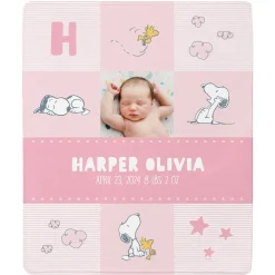 PEANUTS® Baby Love Photo Plush Baby Blanket