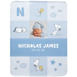 PEANUTS® Baby Love Photo Plush Baby Blanket