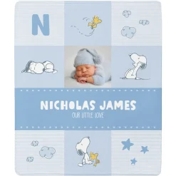 PEANUTS® Baby Love Photo Plush Baby Blanket