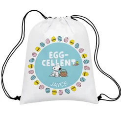 PEANUTS® Egg-Cellent Drawstring Bag