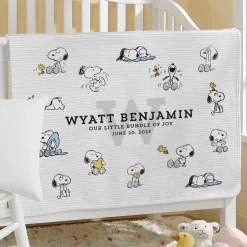 PEANUTS® Fun Faces with Snoopy™ Plush Baby Blanket