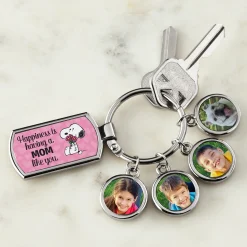 PEANUTS® Happiness is... Photo Keychain