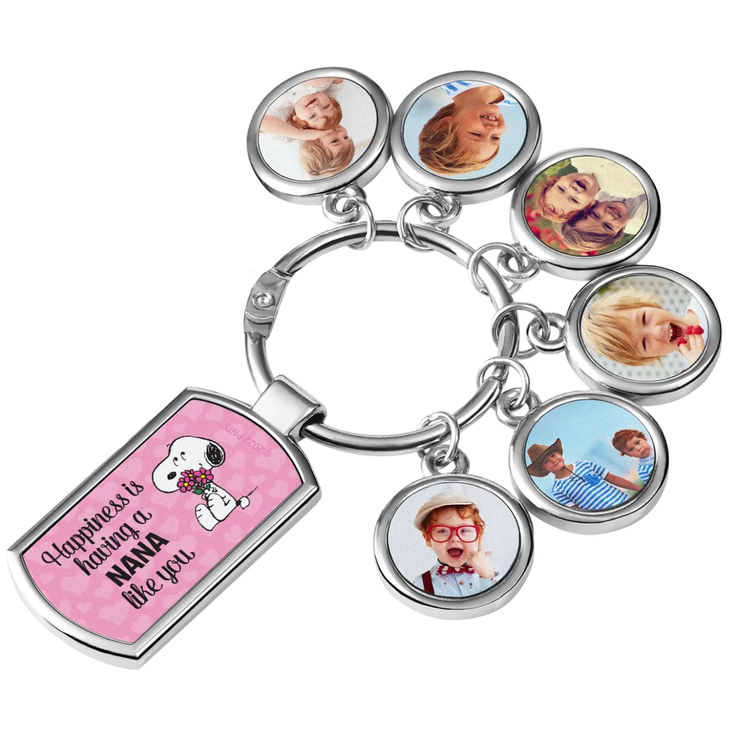 PEANUTS® Happiness is... Photo Keychain