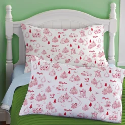 PEANUTS® Holiday Toile Pattern Pillowcase