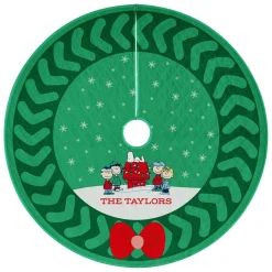 PEANUTS® Holiday Wreath Tree Skirt