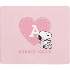 PEANUTS® Love Heart Plush Baby Blanket