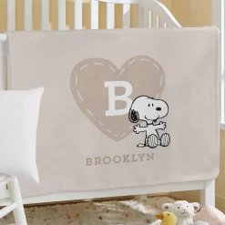 PEANUTS® Love Heart Plush Baby Blanket