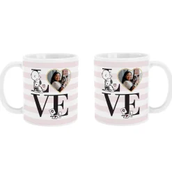 PEANUTS® Love Stripe Photo Mug