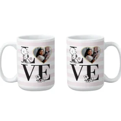 PEANUTS® Love Stripe Photo Mug