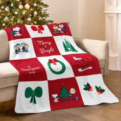 PEANUTS® Merry & Bright Plush Blanket
