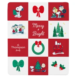 PEANUTS® Merry & Bright Plush Blanket