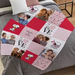 PEANUTS® Patchwork Photo Plush Blanket