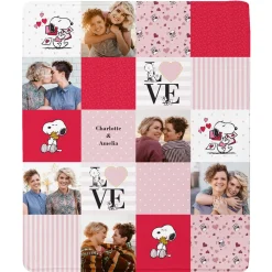 PEANUTS® Patchwork Photo Plush Blanket