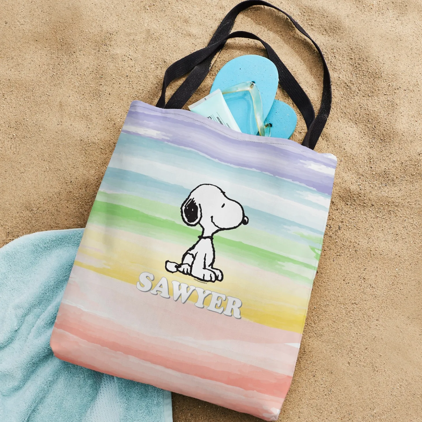 PEANUTS® Rainbow Tote
