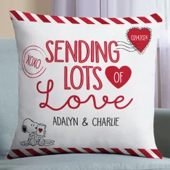 PEANUTS® Sending Lots of Love Throw Pillow