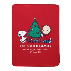 PEANUTS® Snoopy™ and Charlie Brown Christmas Plush Blanket