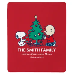 PEANUTS® Snoopy™ and Charlie Brown Christmas Plush Blanket