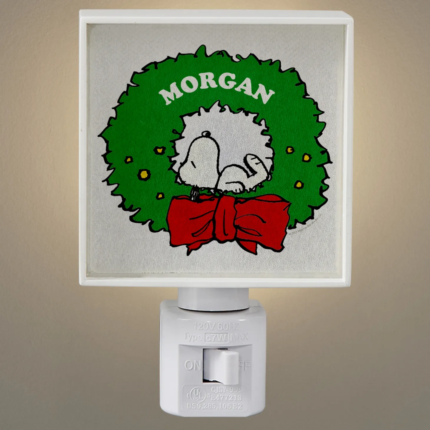 PEANUTS® Snoopy™ Holiday Wreath Nightlight