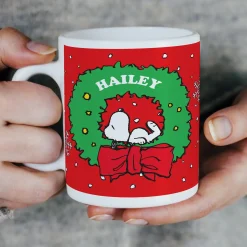 PEANUTS® Snoopy™ Holiday Wreath Mug