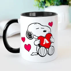 PEANUTS® Snoopy™ Initial Heart Mug
