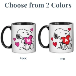 PEANUTS® Snoopy™ Initial Heart Mug