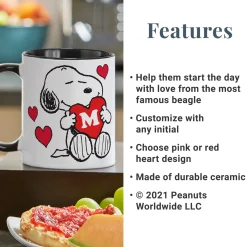 PEANUTS® Snoopy™ Initial Heart Mug