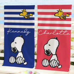 PEANUTS® Snoopy™ & Woodstock Stripes Beach Towel