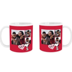 PEANUTS® Valentine's Snoopy™ Heart Initials Photo Mug