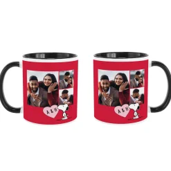 PEANUTS® Valentine's Snoopy™ Heart Initials Photo Mug