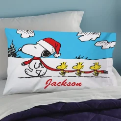 PEANUTS® Winter Fun Snoopy™ & Woodstock Pillowcase