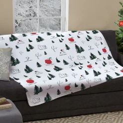 PEANUTS® Winter Snoopy™ All Over Pattern Plush Blanket