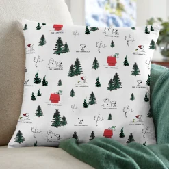 PEANUTS® Winter Snoopy™ All Over Pattern Throw Pillow