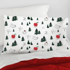 PEANUTS® Winter Snoopy™ All Over Pattern Pillowcase