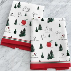 PEANUTS® Winter Snoopy™ All Over Pattern Kitchen Towel