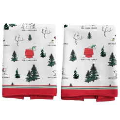 PEANUTS® Winter Snoopy™ All Over Pattern Kitchen Towel