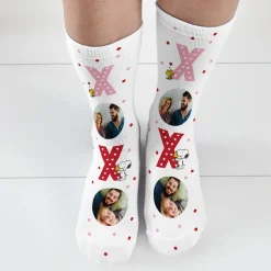 PEANUTS® XOXO Photo Socks