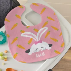 Peek-a-Boo Bunny Bib