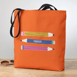 Pencil Trio Tote Bag