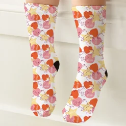 Peppa Pig Allover Print Kids Crew Socks