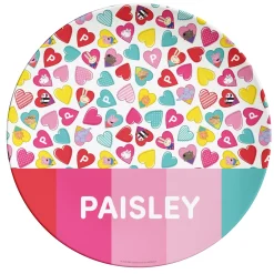 Peppa Pig and Friends Colorful Hearts Personalized Tableware