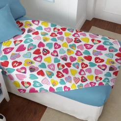 Peppa Pig and Friends Colorful Hearts Plush Blanket