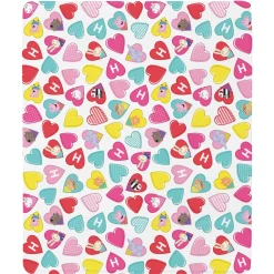 Peppa Pig and Friends Colorful Hearts Plush Blanket